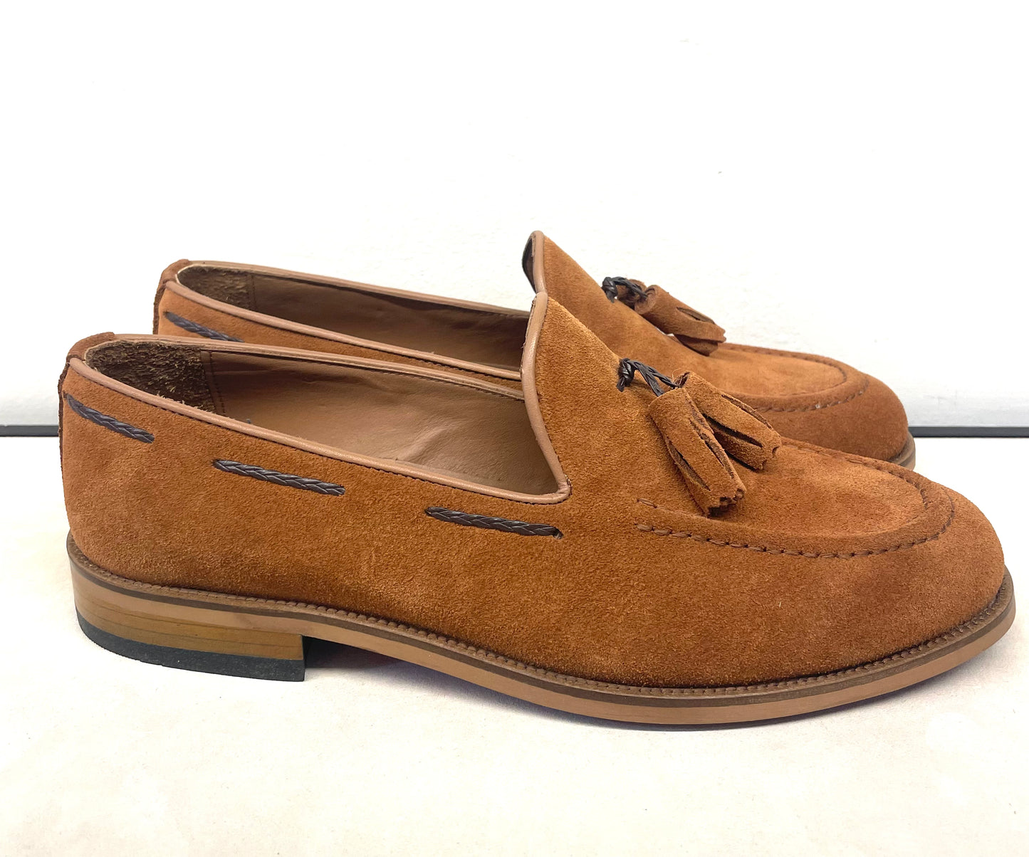 3.Suede Leather Loafers