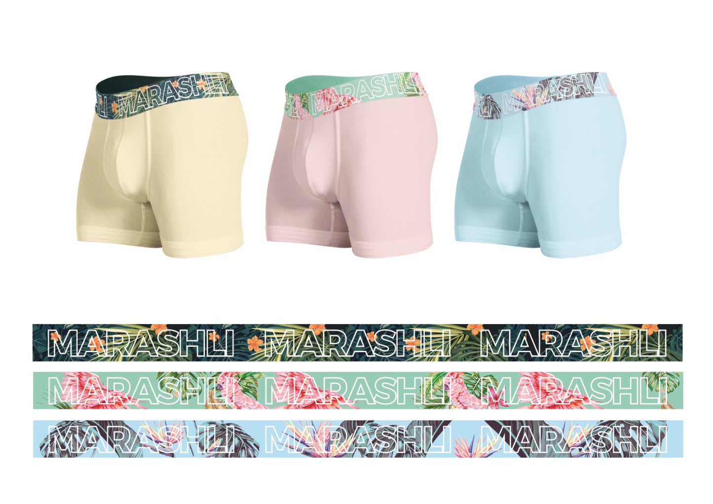1.Paradise/ 3-Pack /Boxer Briefs